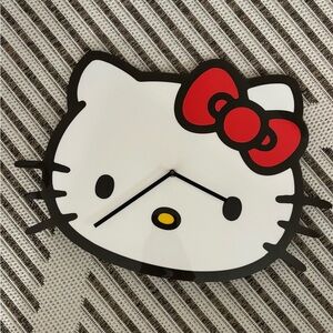 Sanrio Hello Kitty Wall Clock - Red and White